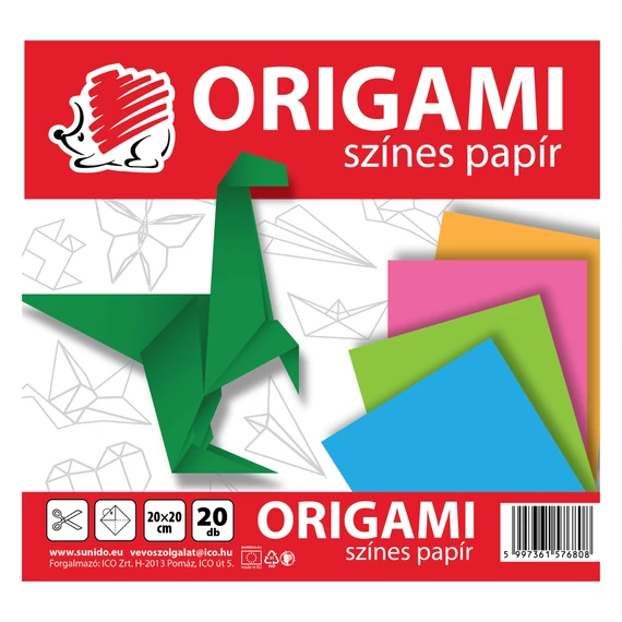 ICO SÜNI Origami lapok 20 lap, 20x20 cm
