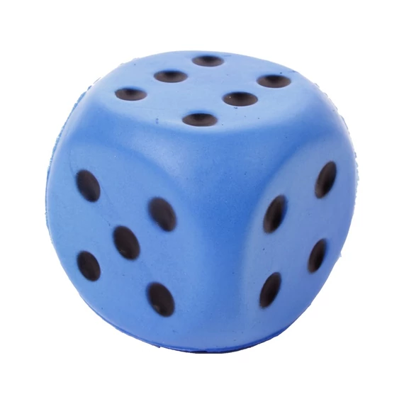 Szivacs dobókocka - 6 cm, többféle