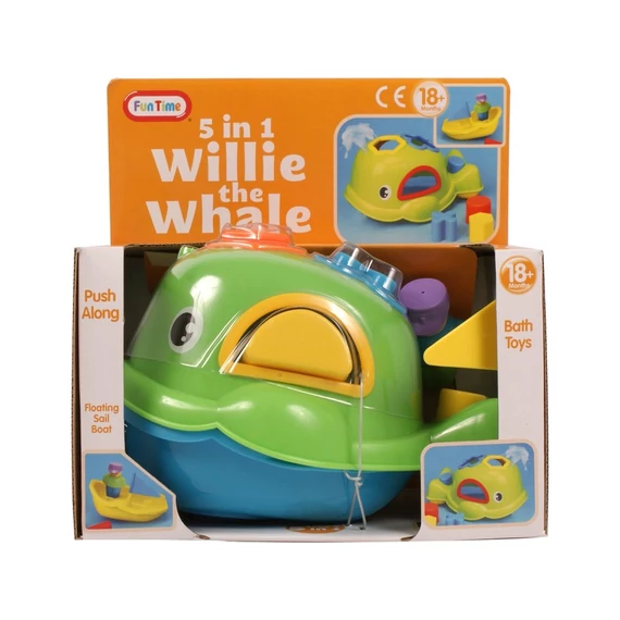 Willie a bálna 5 az 1-ben bébijáték