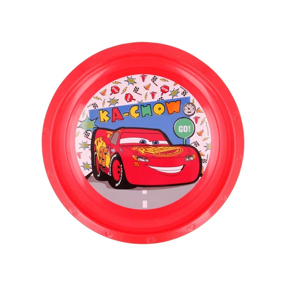 Műanyag Cars race lapostányér