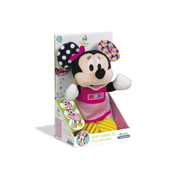 DISNEY BABY - MINNIE EGÉR ELSŐ PLÜSSÖM CSÖRGŐVEL ÉS RÁGÓKÁVAL
