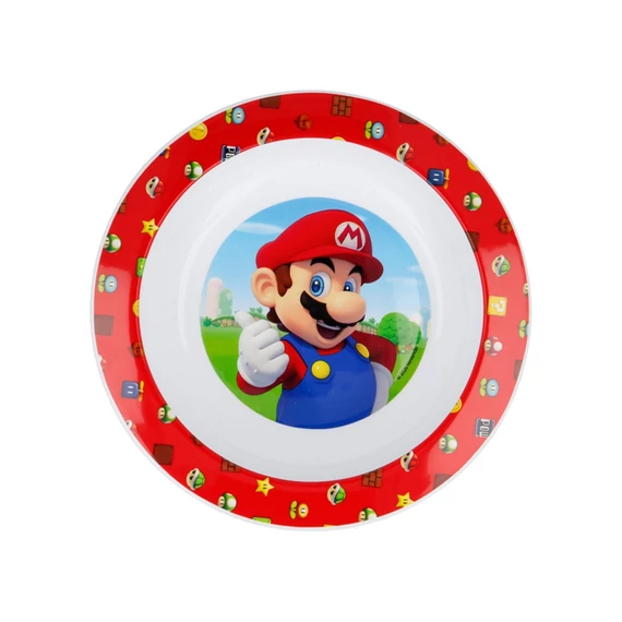 Műanyag Super Mario mikrózható mélytányér