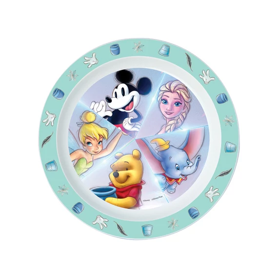 Műanyag Disney100 mikrózható lapostányér