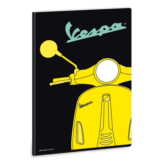 Vespa Yellow A/4 extra kapcsos füzet-négyzethálós
