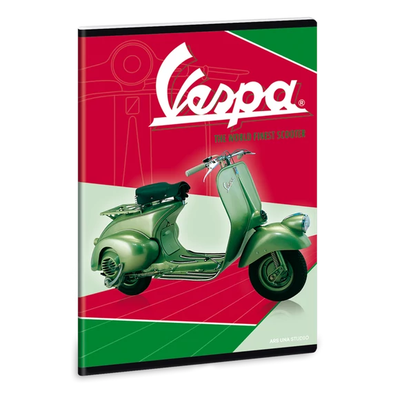 Vespa Green A/5 extra kapcsos füzet-vonalas