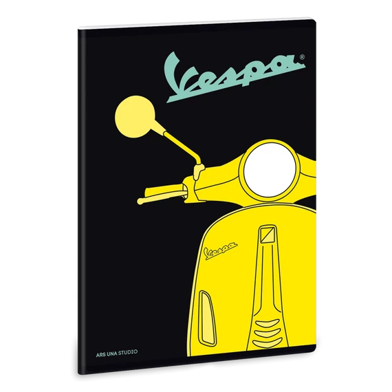 Vespa Yellow A/5 extra kapcsos füzet-négyzethálós
