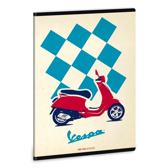 Vespa Feelings A/5 extra kapcsos füzet-négyzethálós