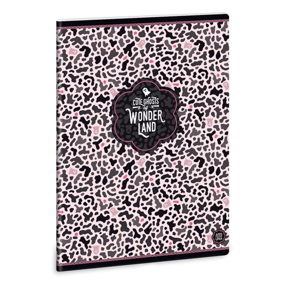 Ars Una Wonderland Ghost-pink A/5 extra kapcsos füzet-négyzethálós