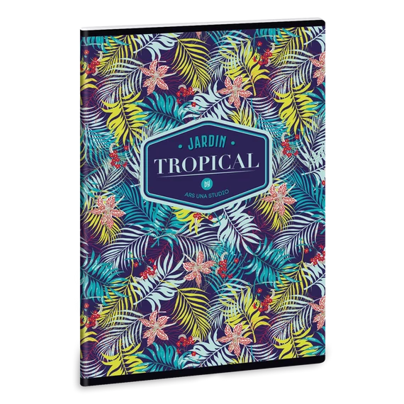 Ars Una Tropical Lily Flower A/5 extra kapcsos füzet-négyzethálós