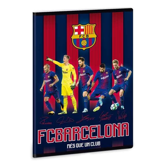 FC Barcelona A/5 extra kapcsos füzet-sima