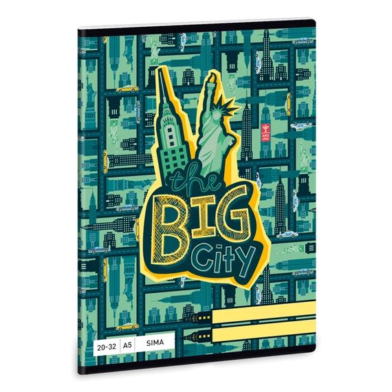 Ars Una The Big City A/5 sima füzet 20-32