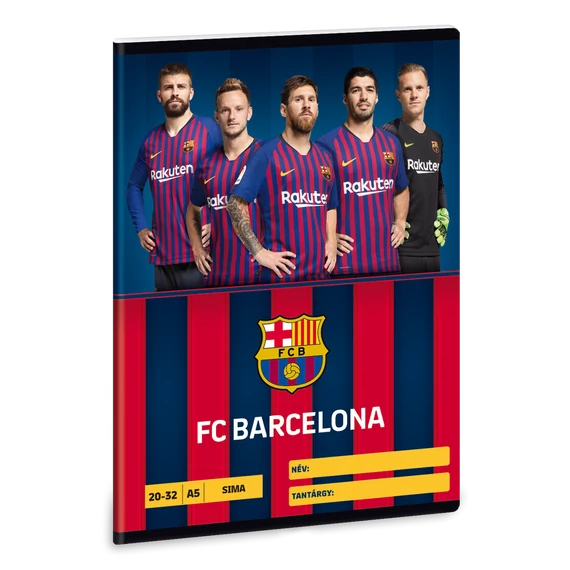 FC Barcelona A/5 sima füzet 20-32