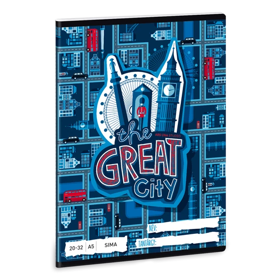 Ars Una The Great City A/5 sima füzet 20-32