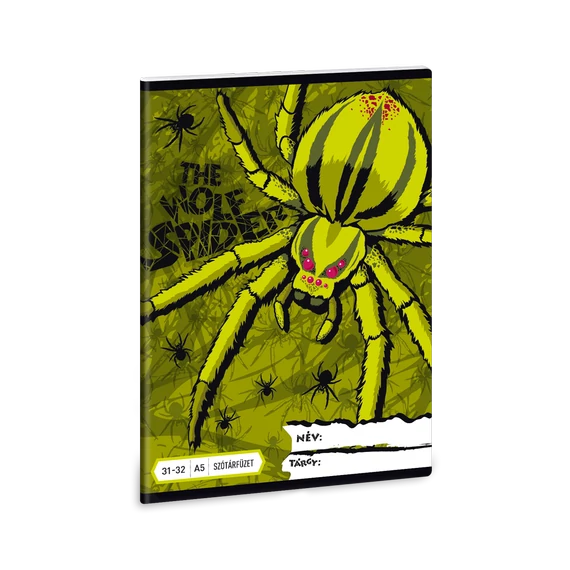 Ars Una The Wolf Spider pókos A/5 szótárfüzet 3132