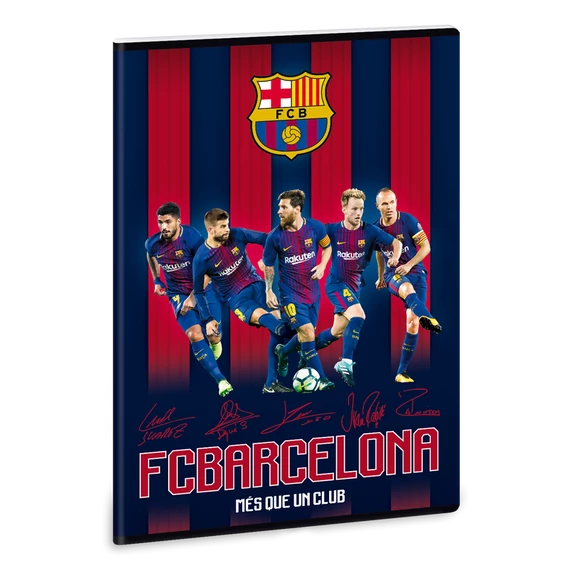 FC Barcelona A/4 extra kapcsos füzet-sima