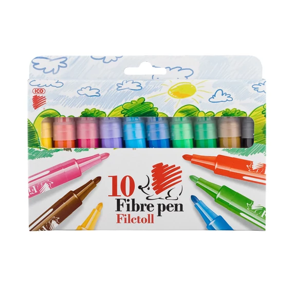 ICO SÜNI Vastag filctoll 10 színű