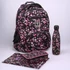 Ars Una Pearl Blossom black ergonomikus hátizsák 27 L