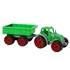 Műanyag traktor utánfutóval - 53 cm