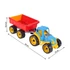 Műanyag traktor utánfutóval - 53 cm