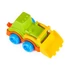 Műanyag markolós traktor - zöld, 13 cm