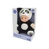 Zenélő, világító altató panda baba, 25 cm