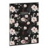 Ars Una Flowery black A/4 extra kapcsos füzet-négyzethálós