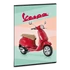 Vespa Standard A/4 extra kapcsos füzet-négyzethálós